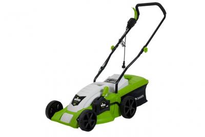 Tondeuse &eacute;lectrique VITOGARDEN 1400W - Coupe 34 cm - Hauteur de coupe 20-60 mm - Bac 35L