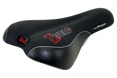 Velo Selle Gel Men peluche noire (vacuum Technology)