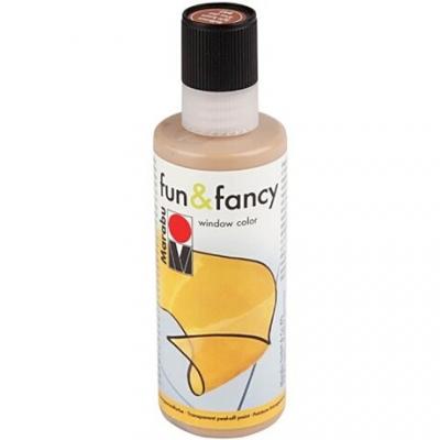 Marabu Window Color Fun & Fancy, 80 ML, Marron Clair,