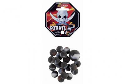 MaR&eacute;cr&eacute;ation-MesBilles Lot de 20 Billes 16 mm + 1 calot 25 mm Pirates, 3T-1FNH-8RZV, Noir