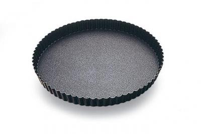 Gobel 226350 Moule &agrave; Tarte Rond Cannel&eacute; Anti-Adh&eacute;rent Fond Fixe 32 cm