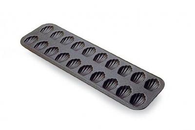 Moule &agrave; mini madeleines 20 emplacements - gobel - plaque &agrave; patisserie