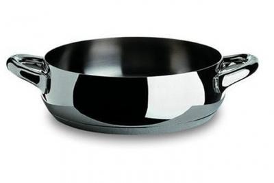 Alessi mami casserole en acier inoxydable 18/10 argent&eacute;, &oslash; 24 cm