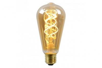 Lucide LED Bulb - Ampoule Led - &Oslash; 6,4 cm - LED Dim. - 1x5W 2200K - Ambre