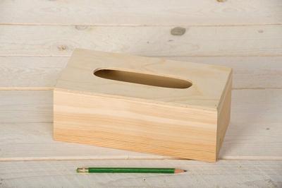 Artemio VIMOU Bo&icirc;te &agrave; Mouchoirs avec Fond, Bois, Beige, 25 x 13 x 9 cm