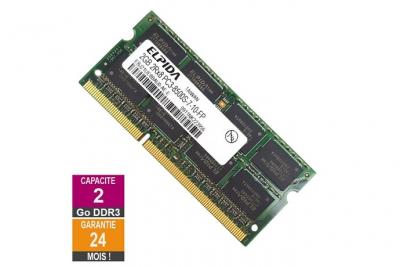 Barrette M&eacute;moire 2Go RAM DDR3 EBJ21UE8BAU0-AE-E SO-DIMM PC3-8500 1066MHz 2Rx8 