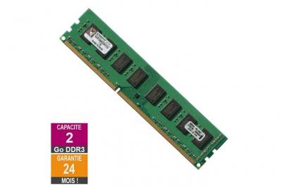 Barrette M&eacute;moire 2Go RAM DDR3 Kingston KVR1066D3N7/2G DIMM PC3-8500U 
