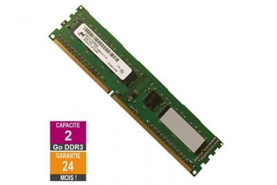 Barrette M&eacute;moire 2Go RAM DDR3 MT8JTF25664AZ-1G4D1 PC3-10600U 1333MHz 1Rx8 