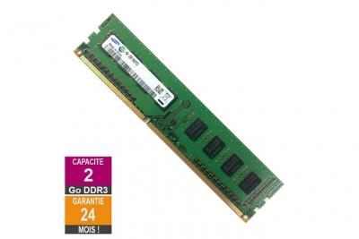 Barrette M&eacute;moire 2Go RAM DDR3 Samsung M378B5773CH0-CK0 PC3-12800U 1600MHz 1Rx8 
