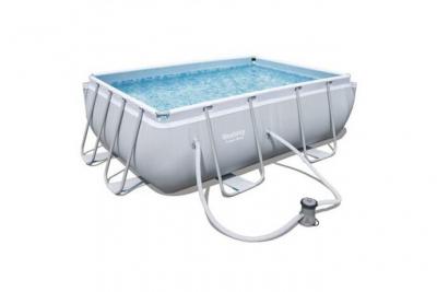 Bestway - Piscine rectangulaire avec station d'&eacute;puration 282x196x84 cm.