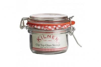 Bocal &agrave; conserves en verre avec clip - Kilner 125 ml - Verre12,5 cl
