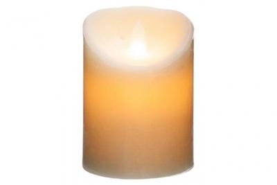 Bougie led blanc cass&eacute; 370G - Blanc - Atmosphera