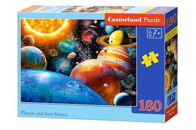 Castorland Plan&egrave;tes et leurs lunes, puzzle 180 parties - - Puzzle