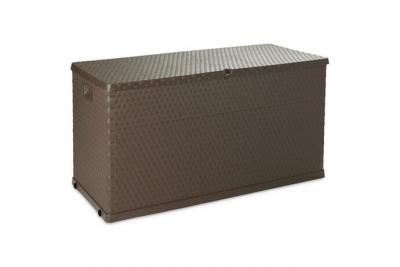 Hesperide Coffre mulitbox 420 litres effet rattan coloris marron