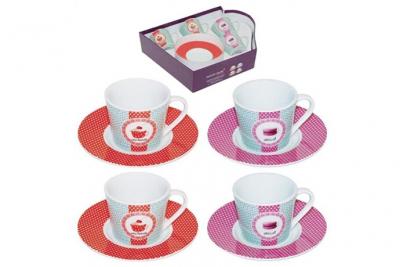 Coffret 4 tasses &agrave; caf&eacute; Mini d&eacute;lices
