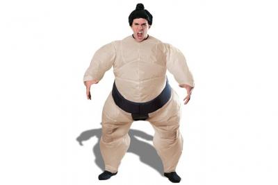Eurroweb D&eacute;guisement Sumo Gonflable Costume avec Coiffe