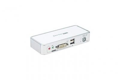 Kvm 2 ports DVI/USB avec Audio / Hub USB 2ports