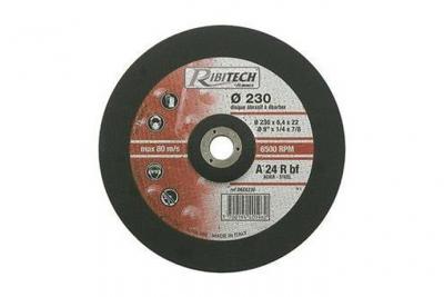 Ribitech PRDAEA230 Disque d'&eacute;bavurage en acier 230 x 6,4 x 22,2 mm