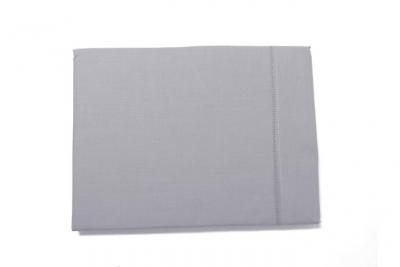 SOLEIL d'OCRE Drap plat Camille - Coton percale - 260 x 300 - Gris