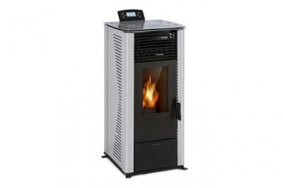Po&ecirc;le &agrave; granul&eacute;s Waldbeck - 5 niveaux - Pellets - 10 kW - Blanc 