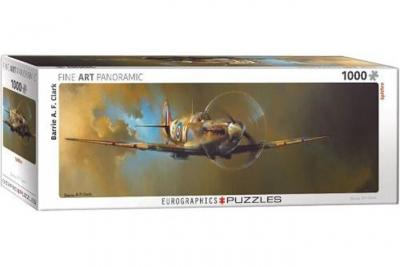 Puzzle panoramique - Spitfire par Barrie AF Clark, 1000 pi&egrave;ces