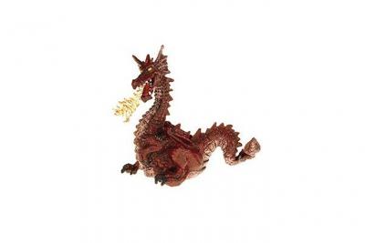 Le Monde Enchante Dragon Rouge Avec Flamme