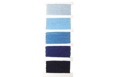 Fil bracelet br&eacute;silien - 5 coul. - Tons bleus