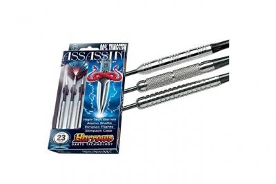 Harrows Assassin Fl&eacute;chettes en tungst&egrave;ne Pointe en acier Argent 22g