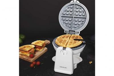 Gaufrier &eacute;lectrique pour 4 gaufres 1000w blanc