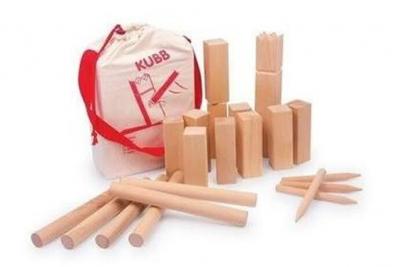 Goki - Jeu d'&eacute;chec des Vikings &laquo;Kubb&raquo; Deluxe
