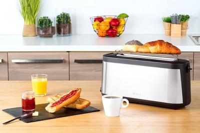 grille pain avec 1 fente 1000W gris noir tl4308 