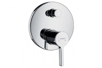 HANSGROHE Fa&ccedil;ade Metris S pour mitigeur bain douche encastr&eacute; Chrom&eacute;