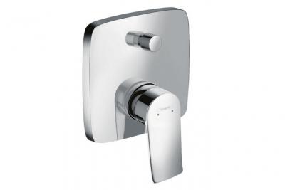 Robinet de baignoire encastr&eacute; carr&eacute; Metris Hansgrohe