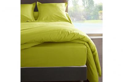 VENT DU SUD Housse de couette Anis coton percal 80 fils 240 x 220 cm