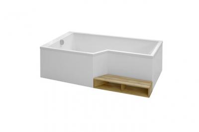 Baignoire bain douche 160 x 90 JACOB DELAFON Neo version gauche