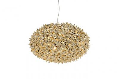 Kartell Bloom, Lampe &agrave; Suspension, Moyenne, Or