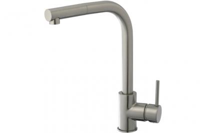 Kiwo mitigeur &eacute;vier &agrave; douchette fa&ccedil;on inox - Fa&ccedil;on Inox