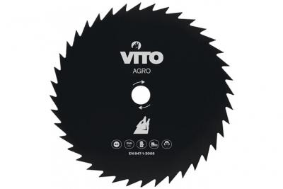 Lame de Coupe VITOGARDEN Pour D&eacute;broussailleuse Diam 255mm 40 dents Alesage 25.4 universelle