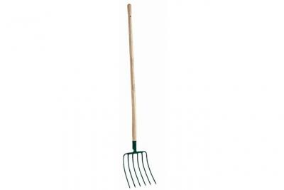Fourche &agrave; ma&iuml;s - Manche bois - 6 dents - 130cm