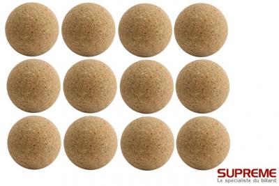 Lot de 12 balles de Baby Foot Li&egrave;ge