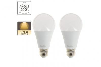 Lot de 2 ampoules LED A67 - culot E27 - classique