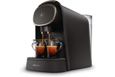 Machine &Agrave; Caf&eacute; &Agrave; Capsules De 1l Et De 19 Bars Noir Mat Et Finition M&eacute;tallis&eacute;e