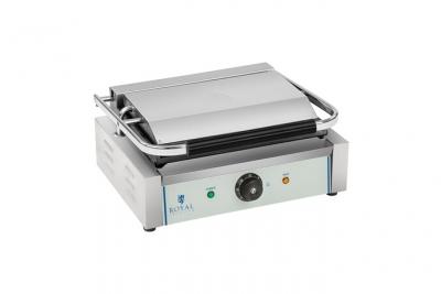 Machine &agrave; panini - 1 x 2.200 watts acier inox professionnel - Argent&eacute;