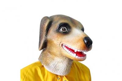 Masque de chien en latex 