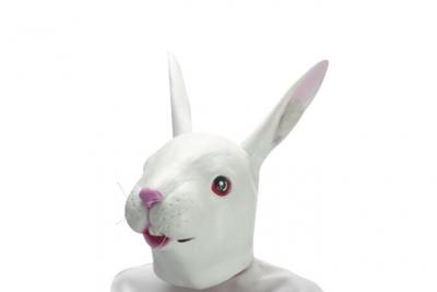 Masque de lapin d&eacute;guisement latex