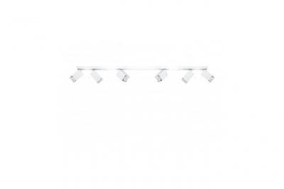 Plafonnier MERIDA acier blanc 6 ampoules