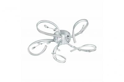 Eglo Vallemark Applique Murale / Plafonnier 5 Ampoules Aluminium 6,6 W Chrom&eacute;
