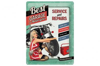 Retro Plaque m&eacute;tal Pin-up