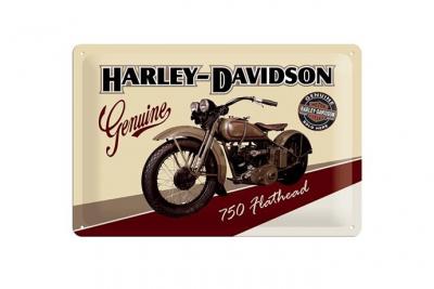 Plaque m&eacute;tal Harley Davidson Genuine