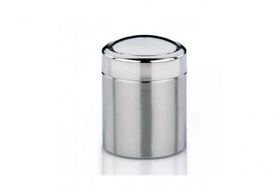 Poubelle de table en inox couvercle &agrave; bascule - 1.5l